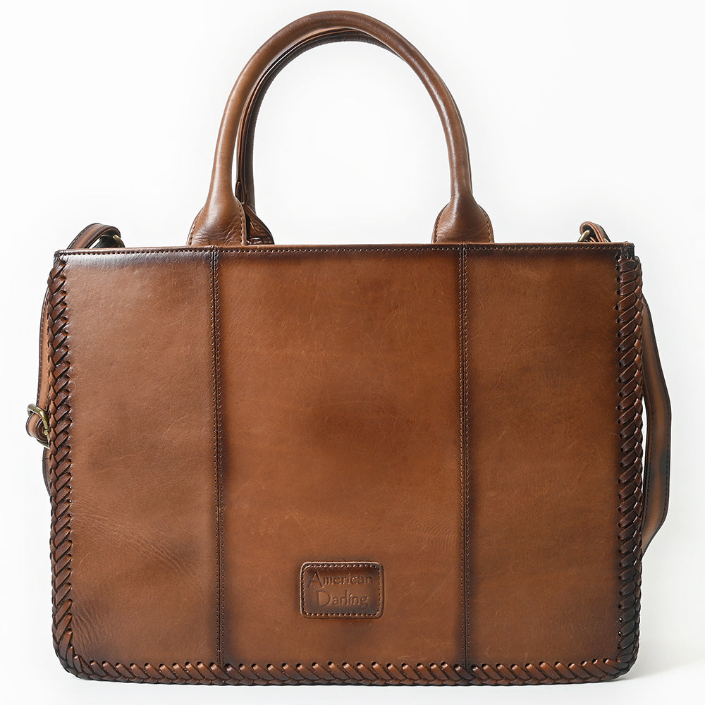 American Darling Tote Bag Beautifully Embossed Genuine Leather women