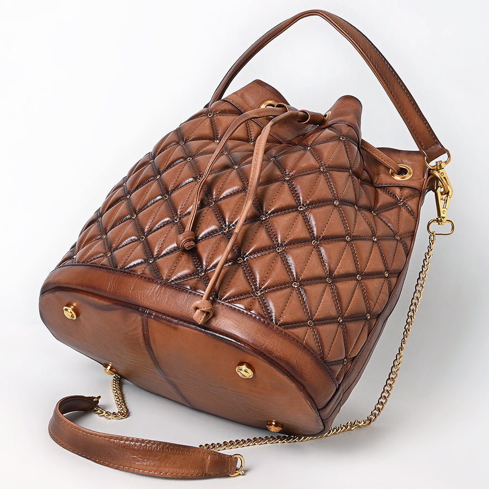 American Darling Bucket Chain Strap Genuine Leather