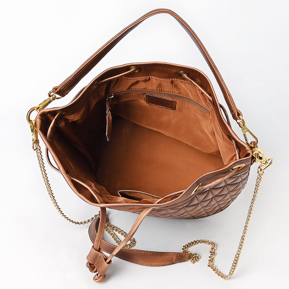 American Darling Bucket Chain Strap Genuine Leather
