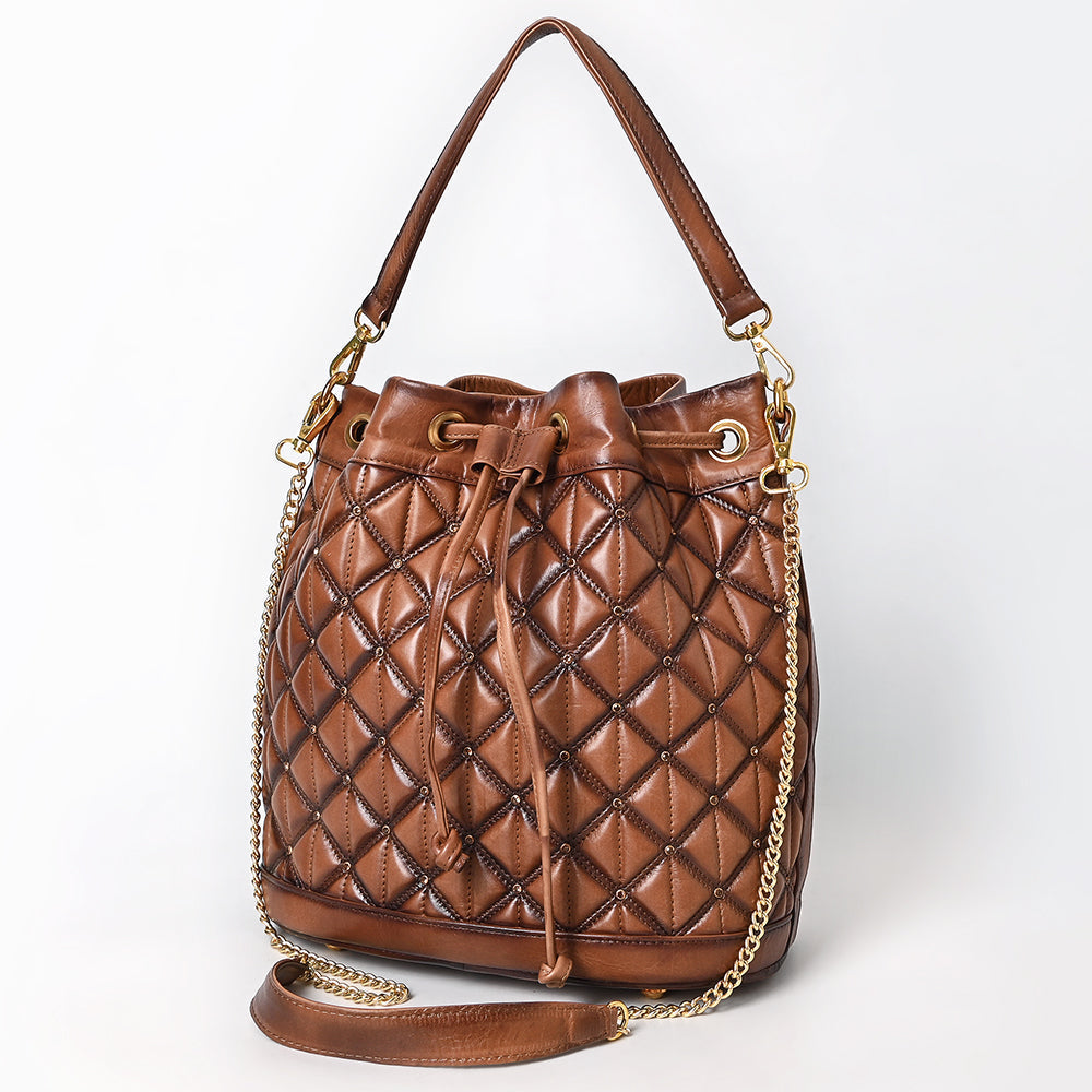 American Darling Bucket Chain Strap Genuine Leather