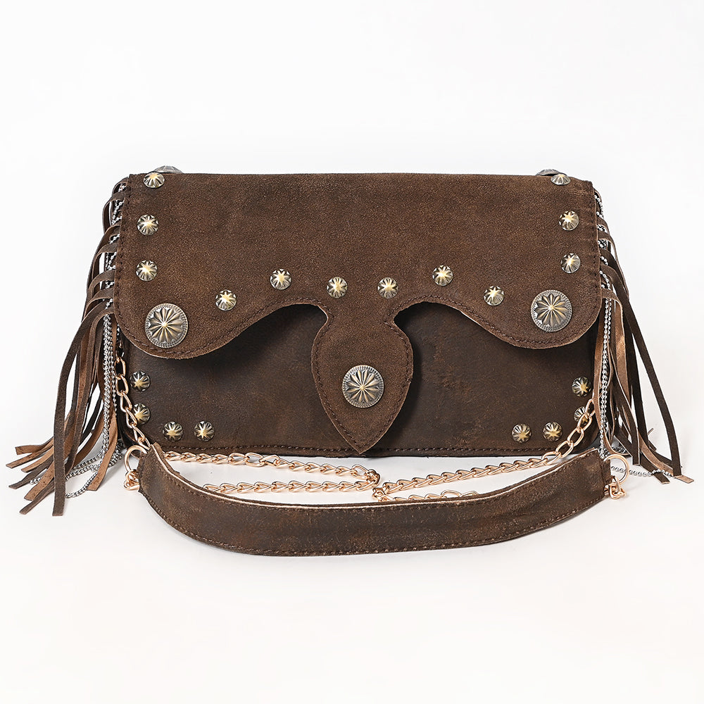 American Darling Crossbody Hand Tooled Genuine Leather
