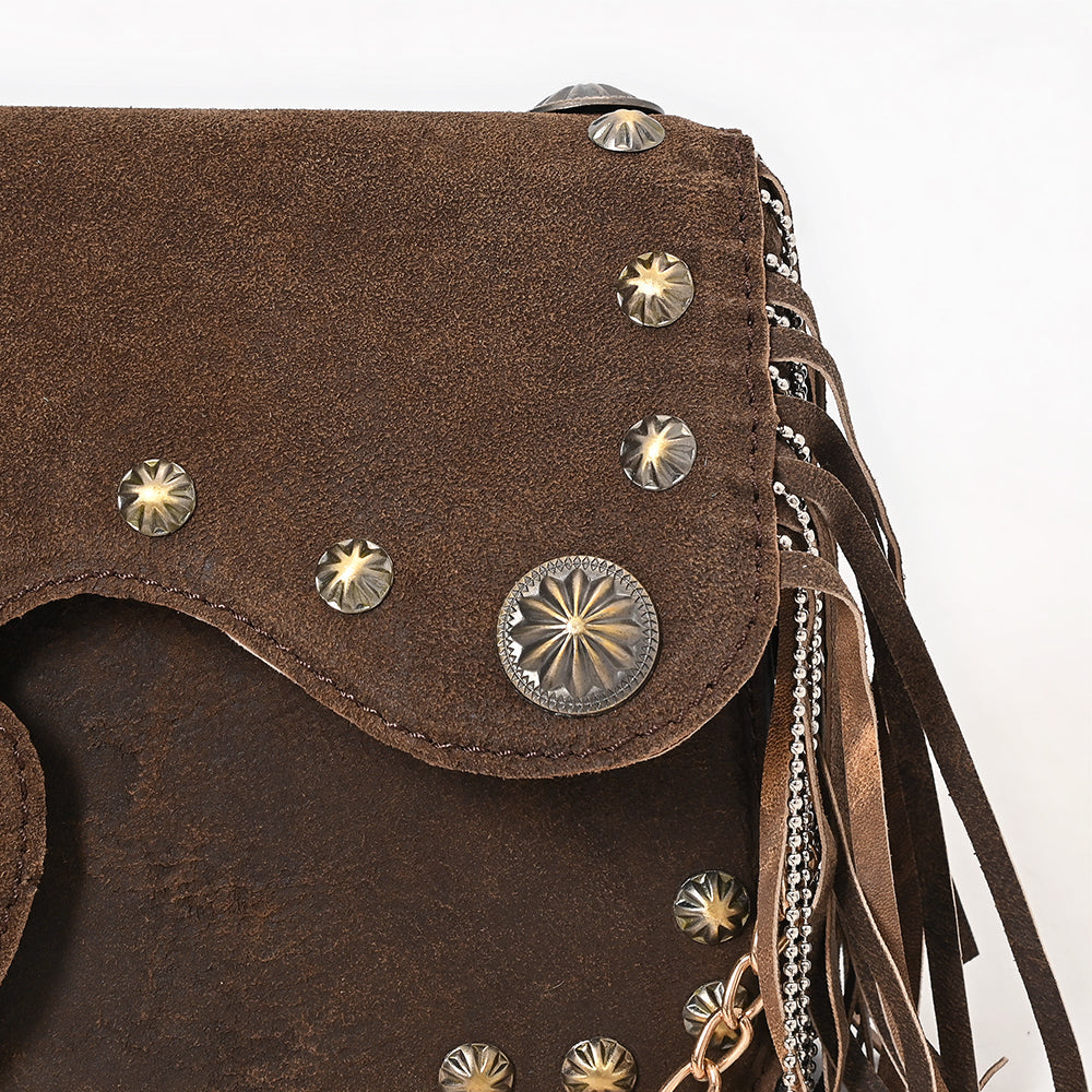 American Darling Crossbody Hand Tooled Genuine Leather