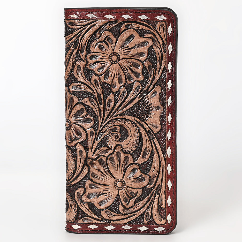 Ohlay Wallet Hand Tooled Genuine Leather