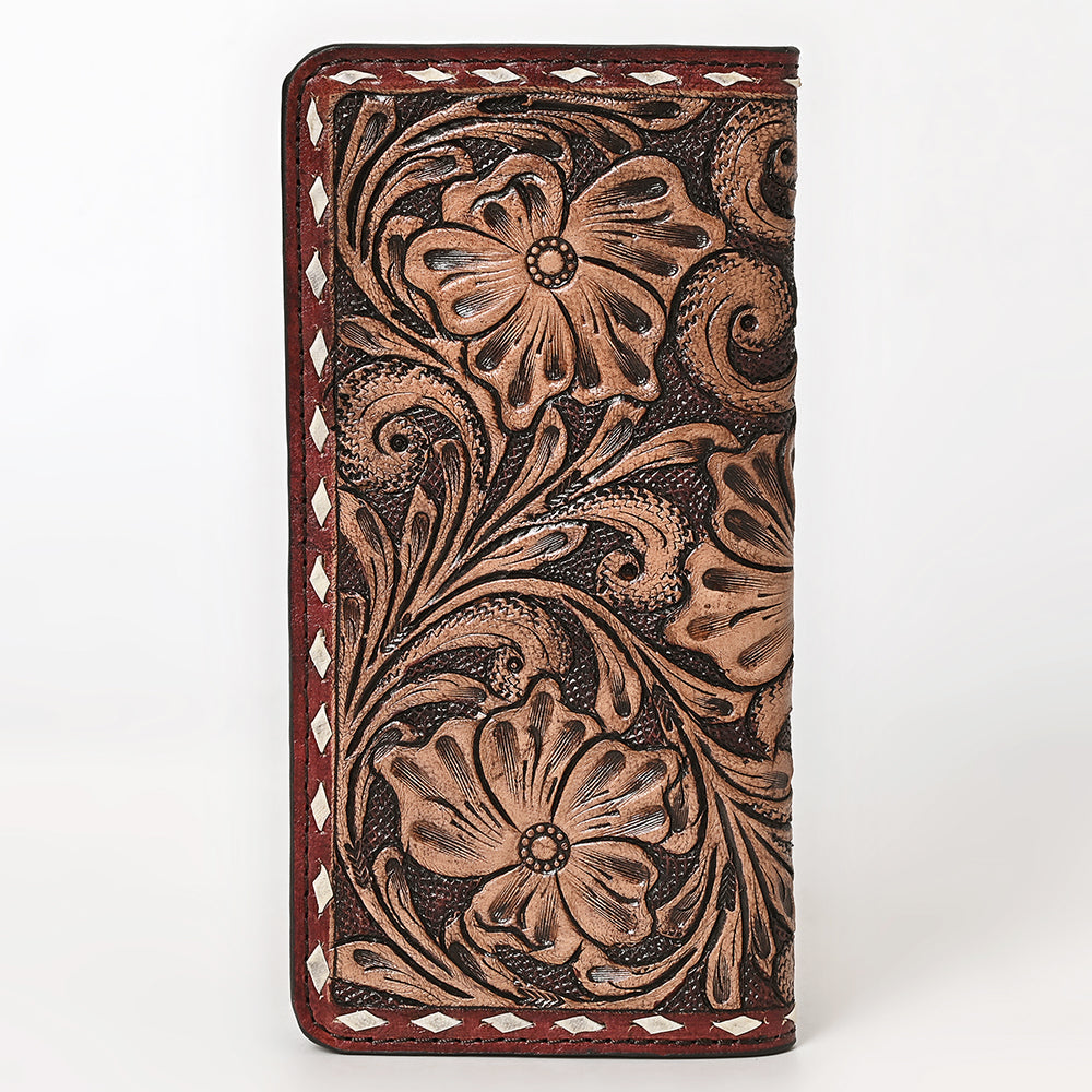 Ohlay Wallet Hand Tooled Genuine Leather