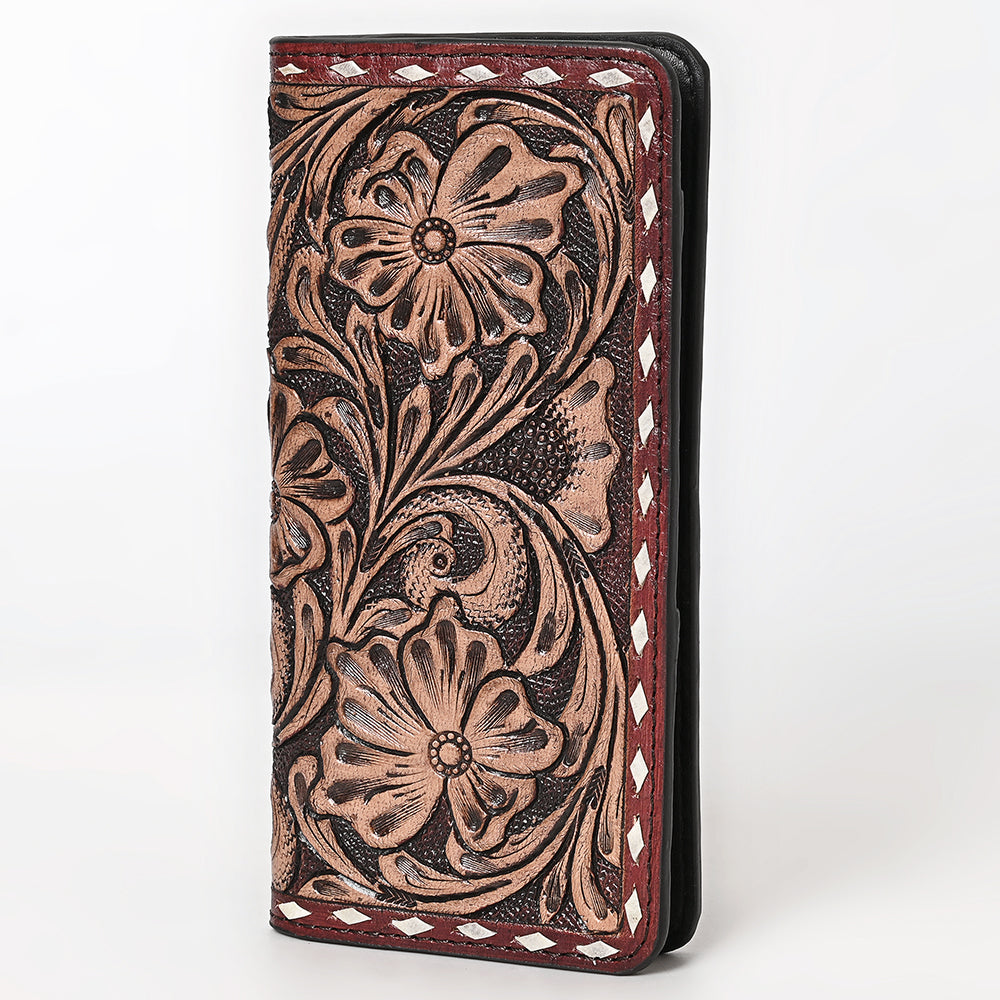 Ohlay Wallet Hand Tooled Genuine Leather