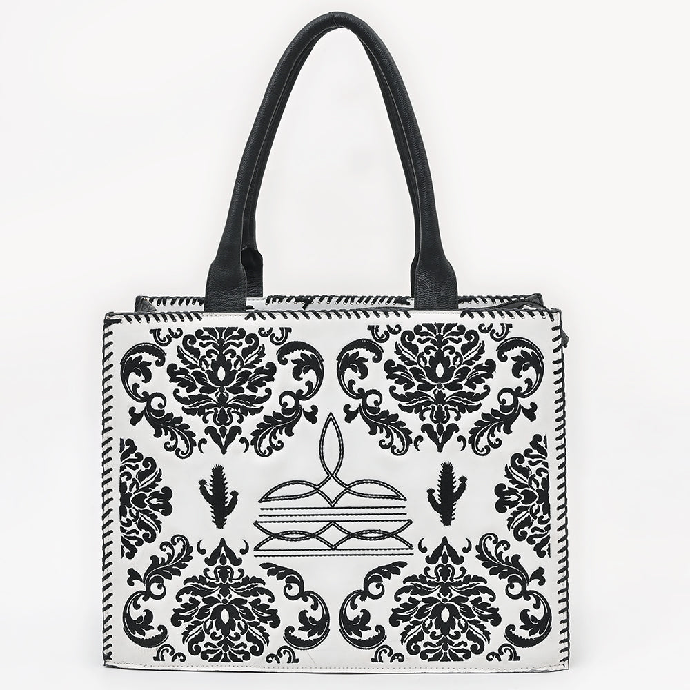 American Darling Tote Beautifully Leather Embroidered Design women handbag