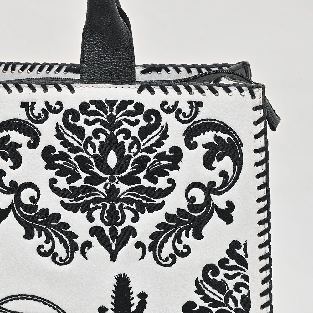 American Darling Tote Beautifully Leather Embroidered Design women handbag