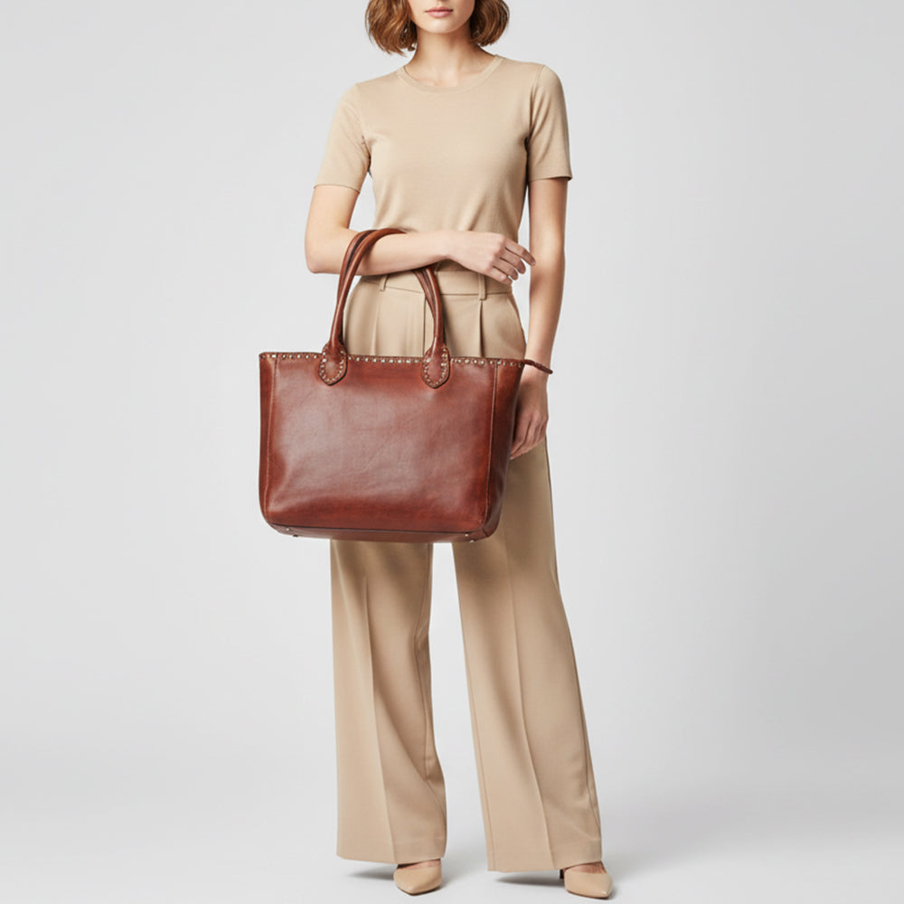 Spaghetti Western Tote Genuine Leather women bag handbag purse