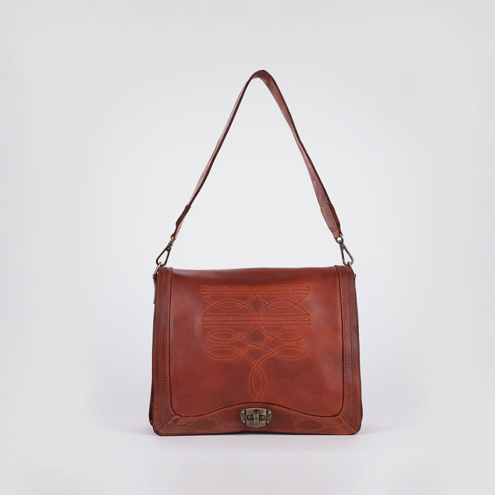 Spaghetti Western Messenger Genuine Leather women bag handbag purse