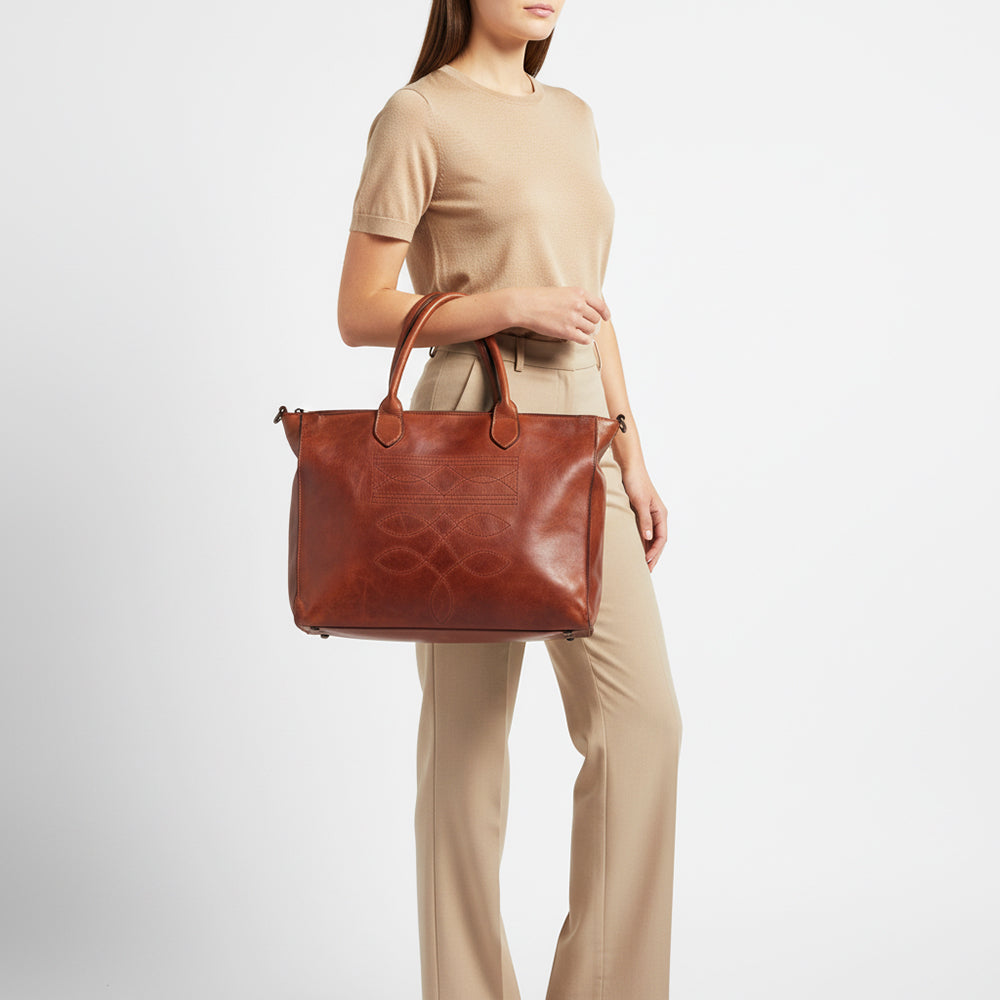 Spaghetti Western Tote Genuine Leather women bag handbag purse