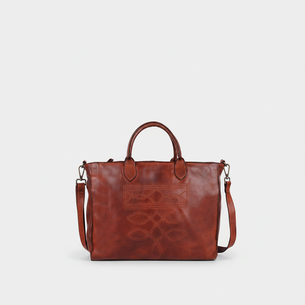 Spaghetti Western Tote Genuine Leather women bag handbag purse