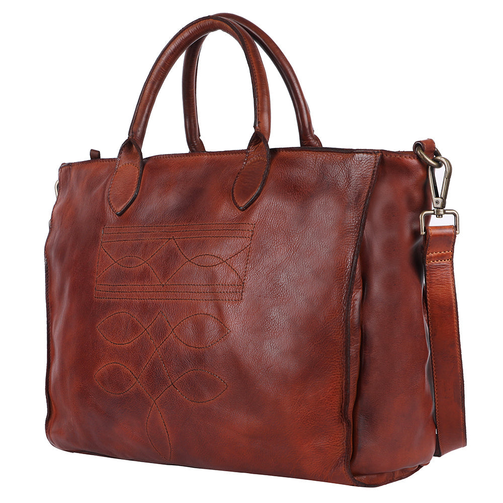 Spaghetti Western Tote Genuine Leather