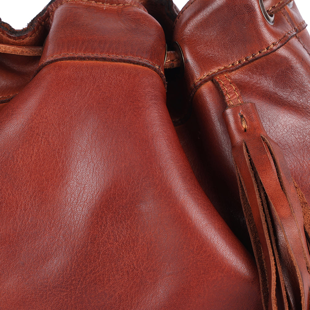 Spaghetti Western Bucket Genuine Leather women bag handbag purse