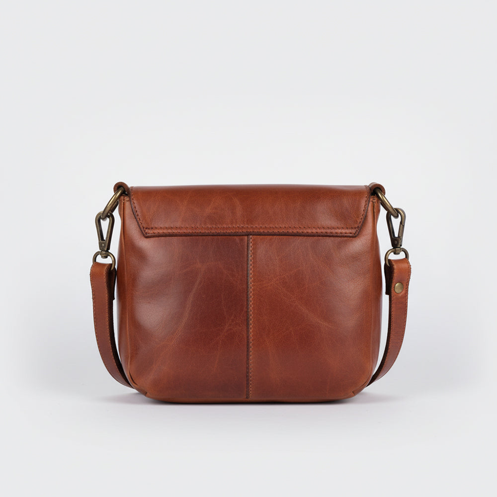 Spaghetti Western Vallero Handcrafted Leather Saddle Bag Premium Full Grain Crossbody Whipstitch Travel Purse