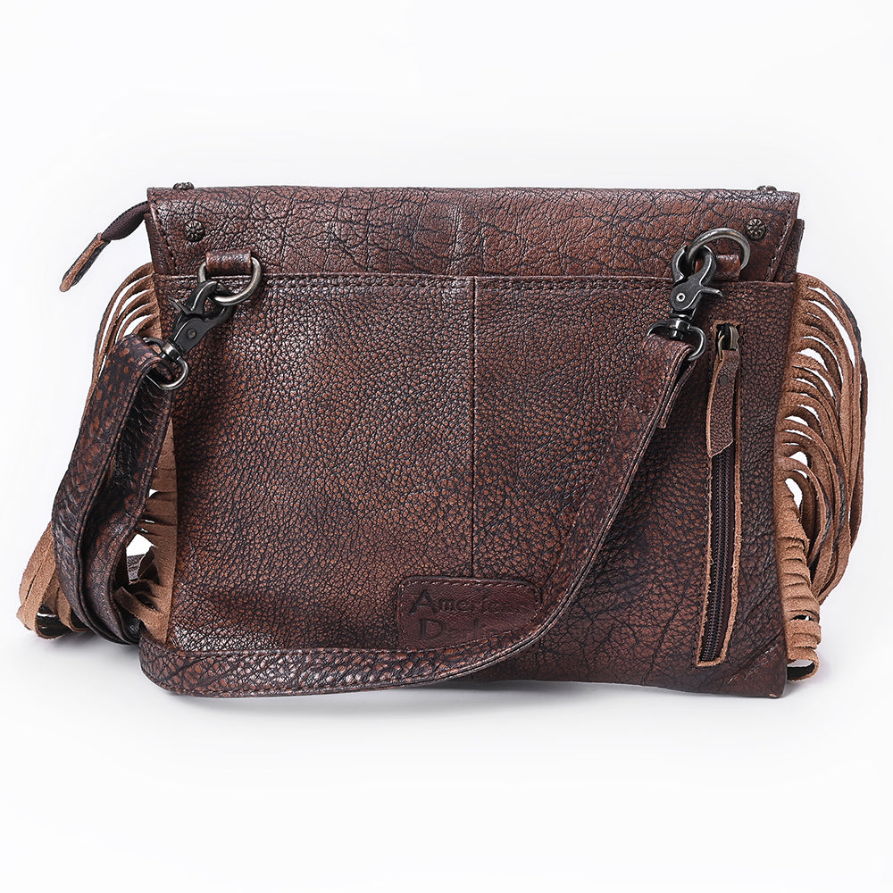 American Darling Women's Crossbody Bag Western Saddle Blanket Genuine Leather Handbag