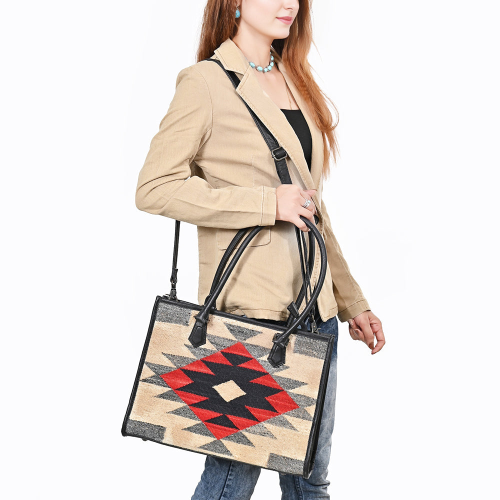 American Darling Tote Beautifully Saddle Blanket Genuine Leather women handbag