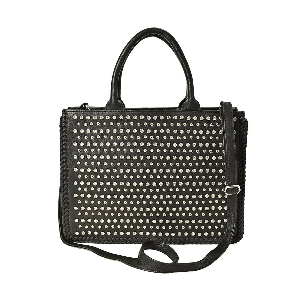 Premium Leather Western Style Satchel Bag