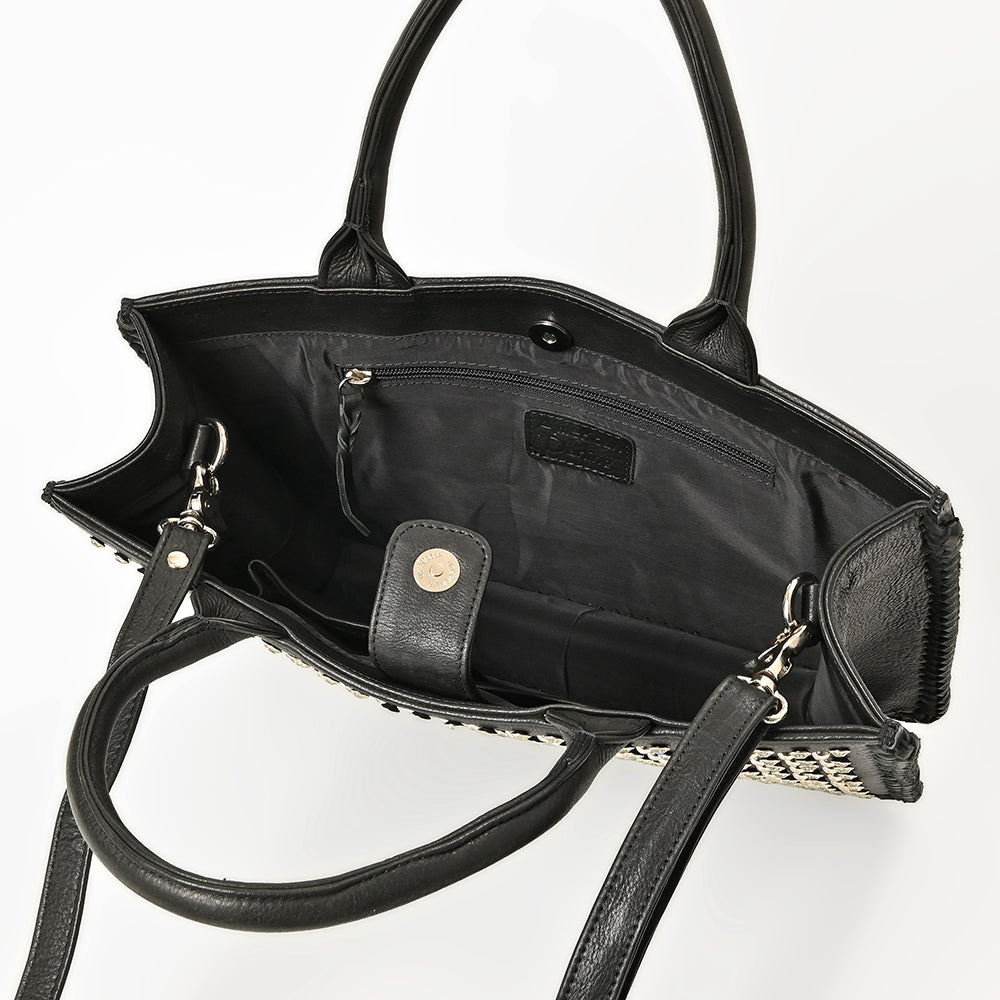 American Darling Leather Studded Tote Bag Women Shoulder & Crossbody Handbag