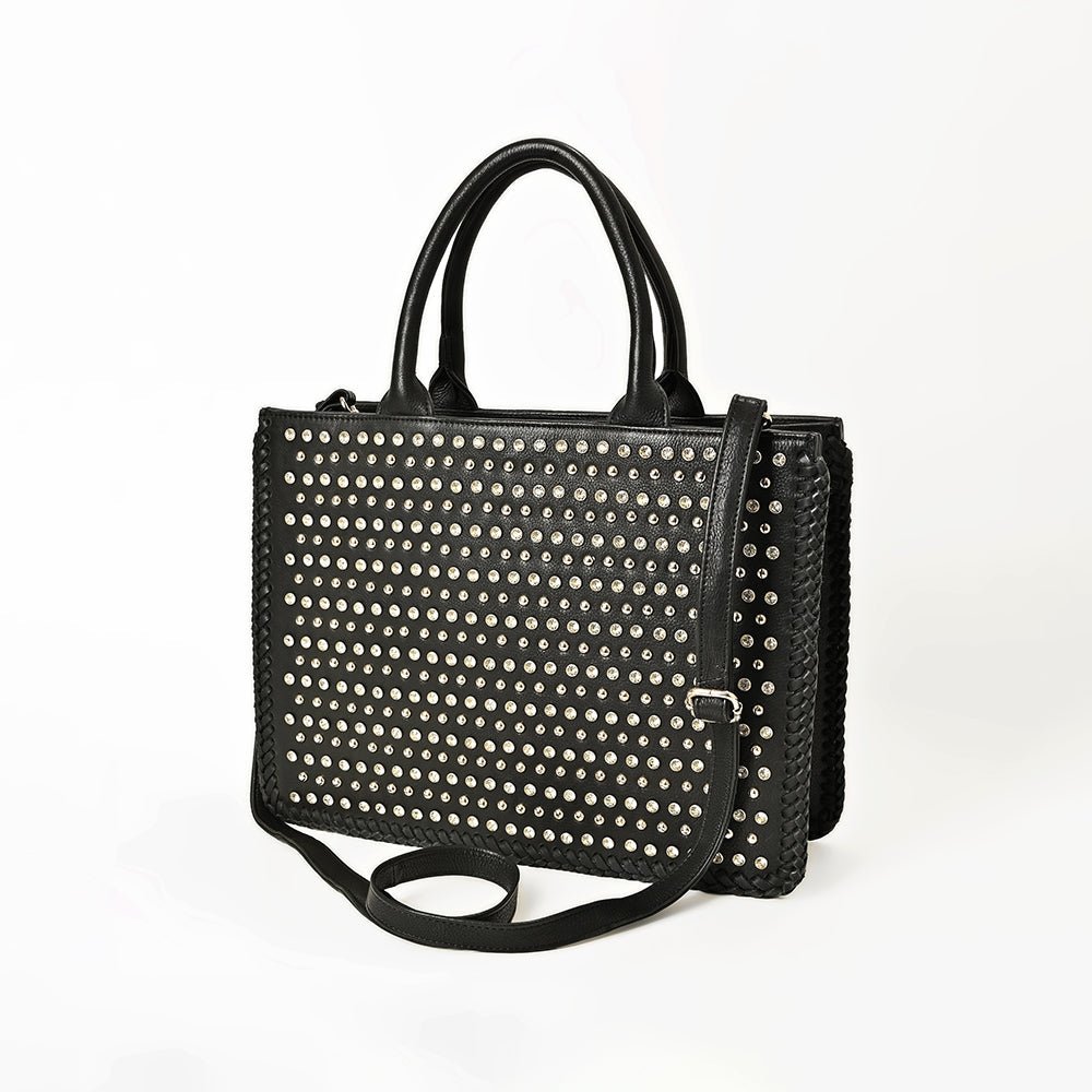 Premium Leather Western Style Satchel Bag