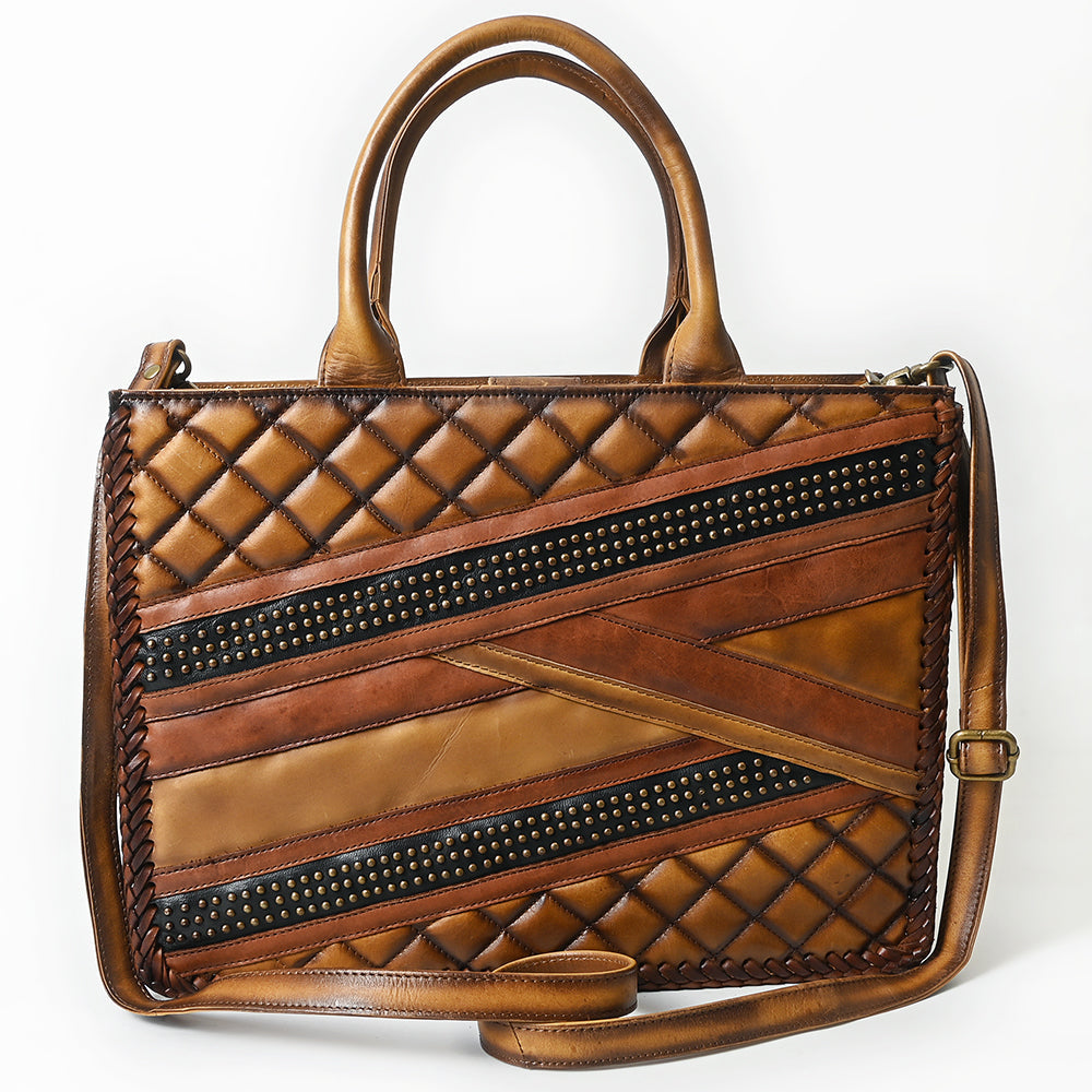American Darling Tote Bag Beautifully Quilted Genuine Leather women