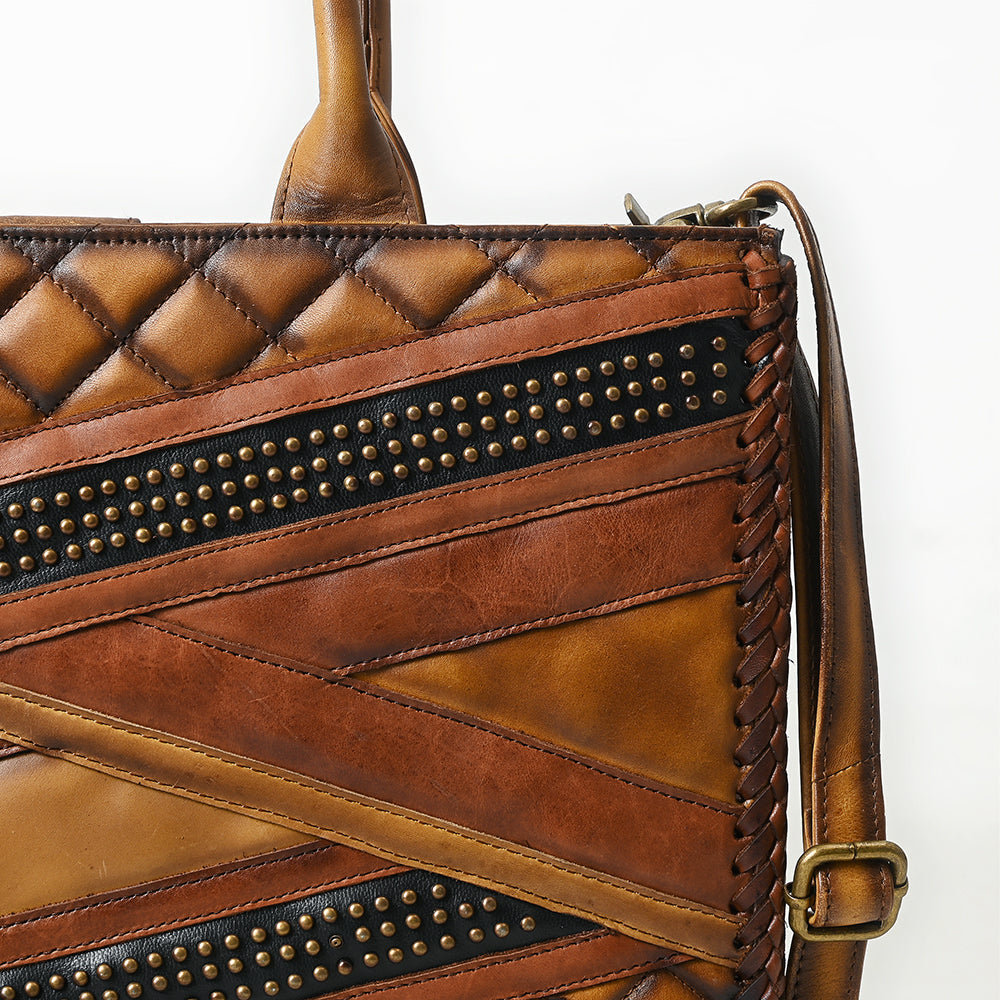 American Darling Tote Bag Beautifully Quilted Genuine Leather women