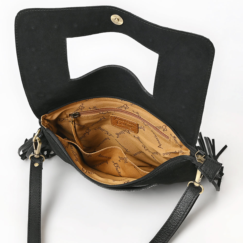 American Darling Crossbody Suede Genuine Western Leather