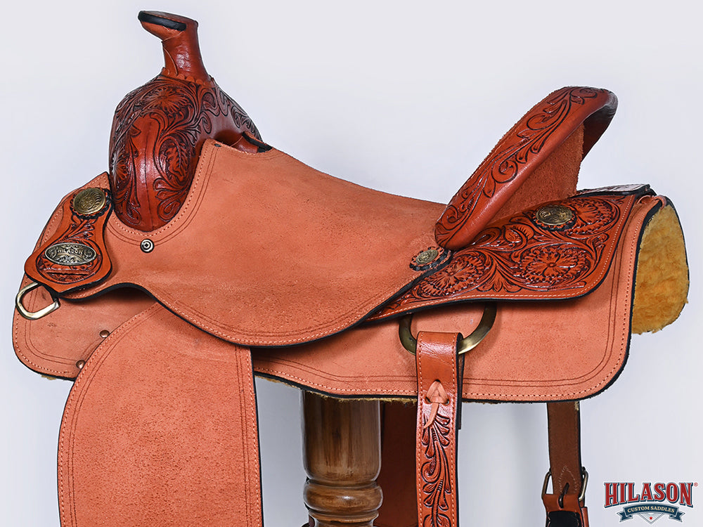 Hilason Western Horse Saddle American Leather Ranch Roping Cowboy