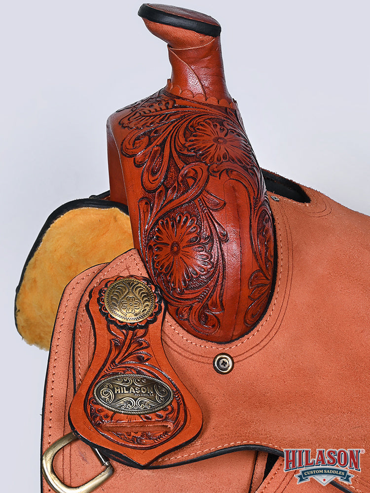 Hilason Western Horse Saddle American Leather Ranch Roping Cowboy