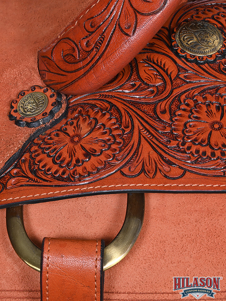 Hilason Western Horse Saddle American Leather Ranch Roping Cowboy