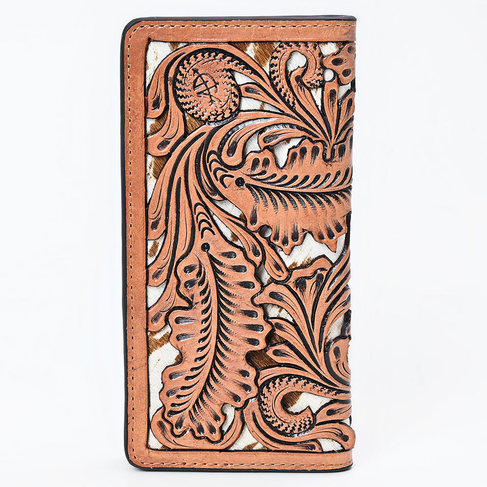 American Darling Wallet handbag Hand Tooled Floral Carved Genuine Leather Western Clutch for Women