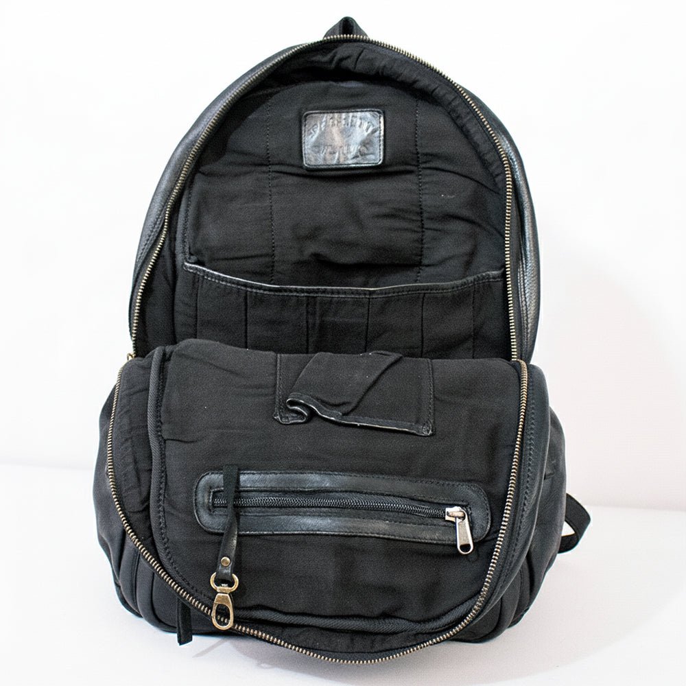 Spaghetti Western Black Hand-Dyed Backpack