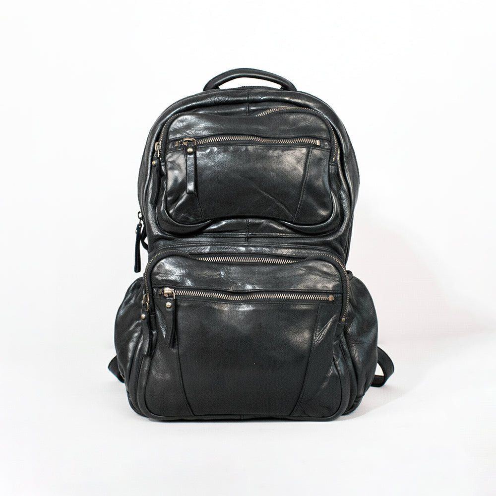 Spaghetti Western Black Hand-Dyed Backpack
