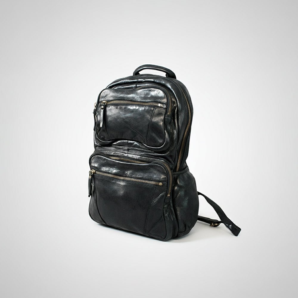 Spaghetti Western Black Hand-Dyed Backpack