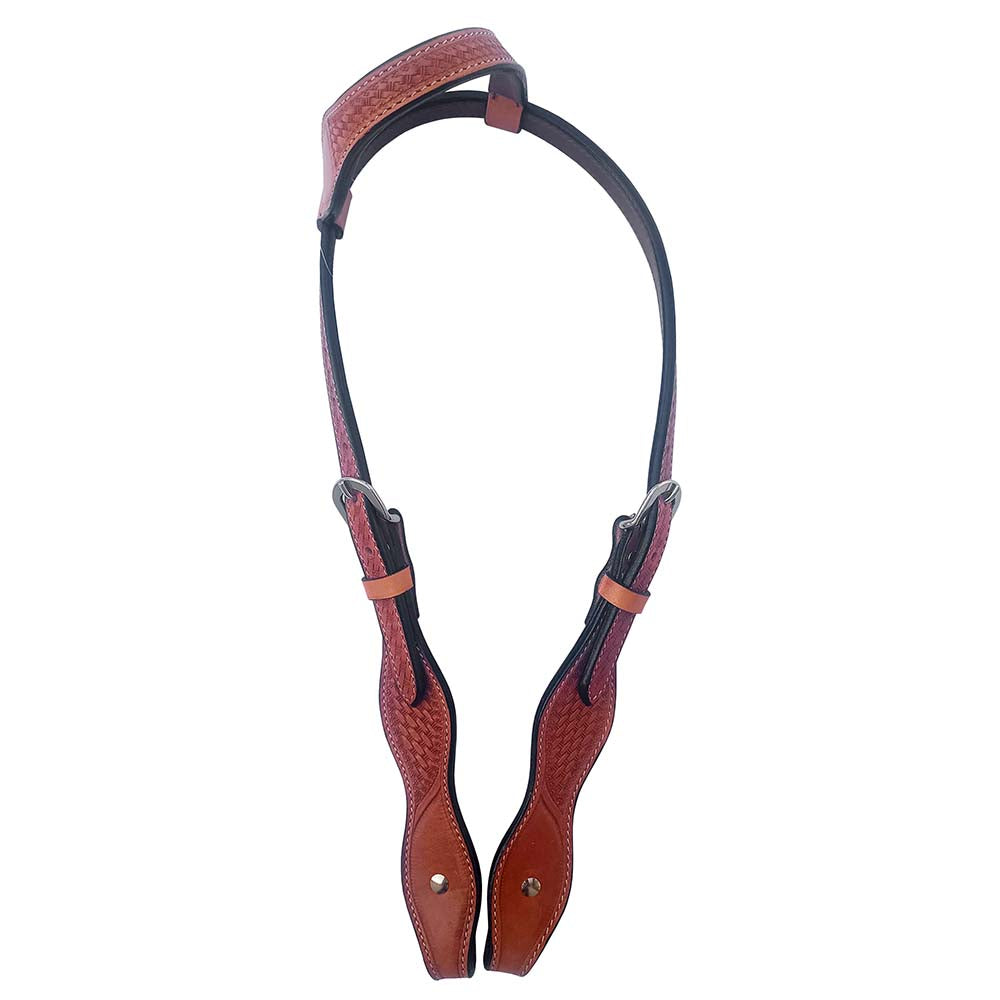 HILASON Western Horse American Leather Headstall Tack Brown