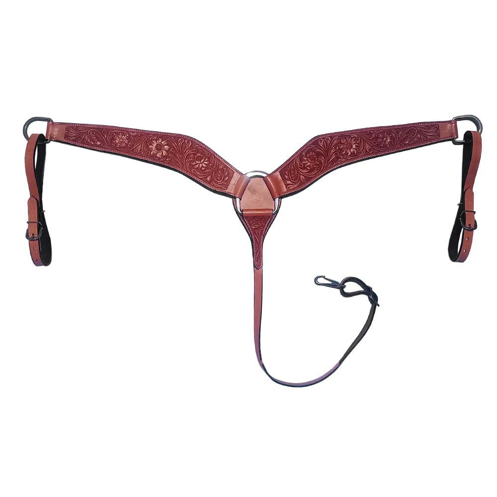 HILASON Western Horse American Leather Breast Collar Tack Brown