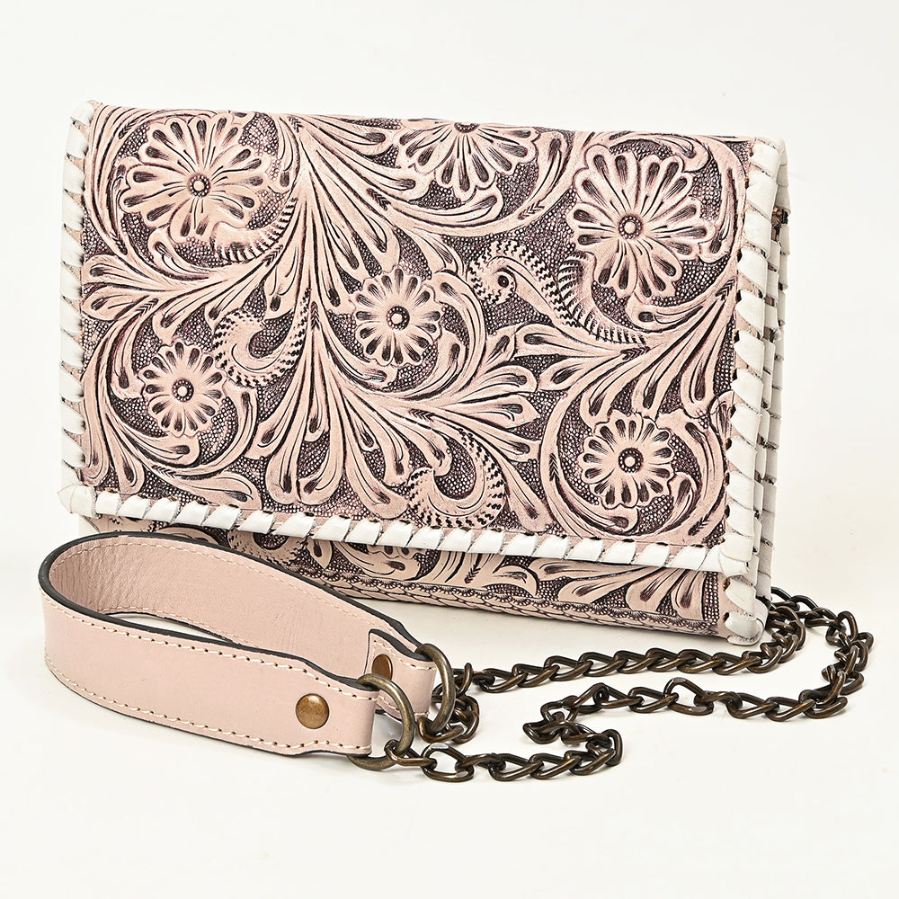 American Darling Women's Crossbody Western Hand Tooled Genuine Leather Handbag