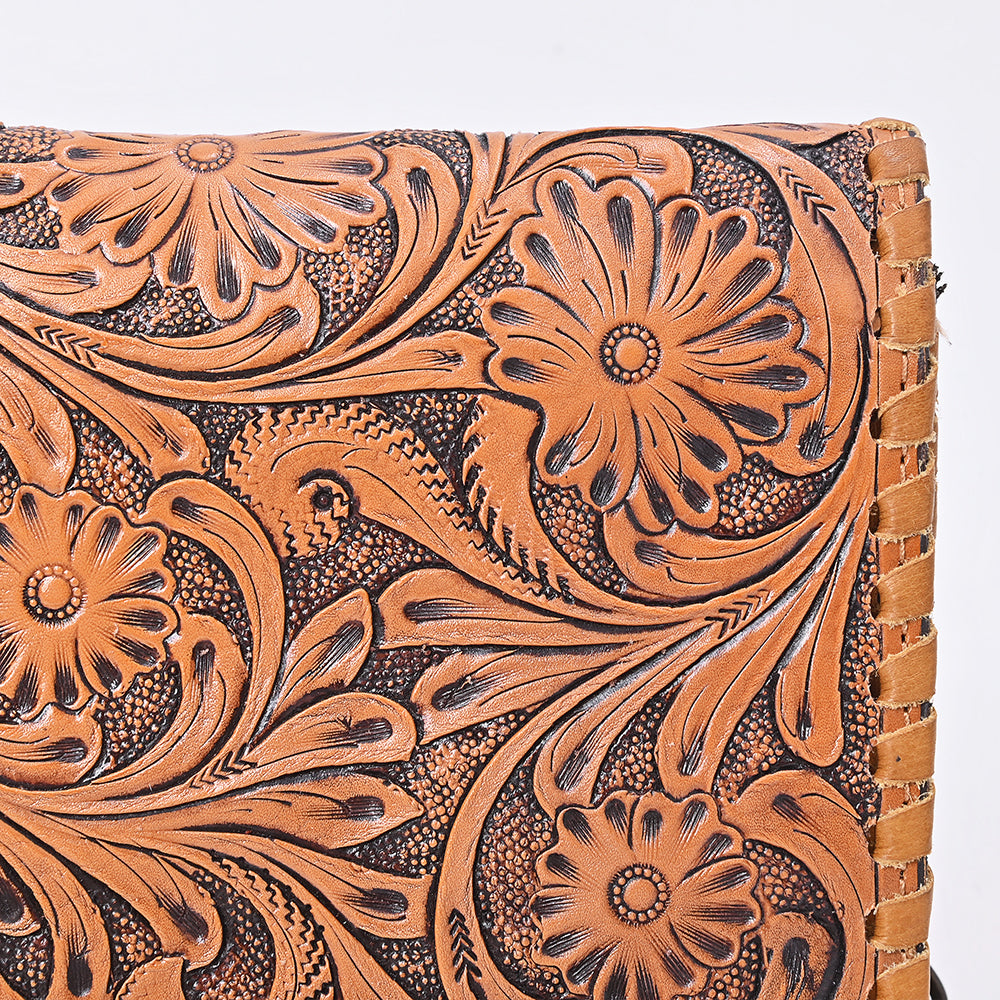 American Darling Women's Crossbody Western Hand Tooled Genuine Leather Handbag