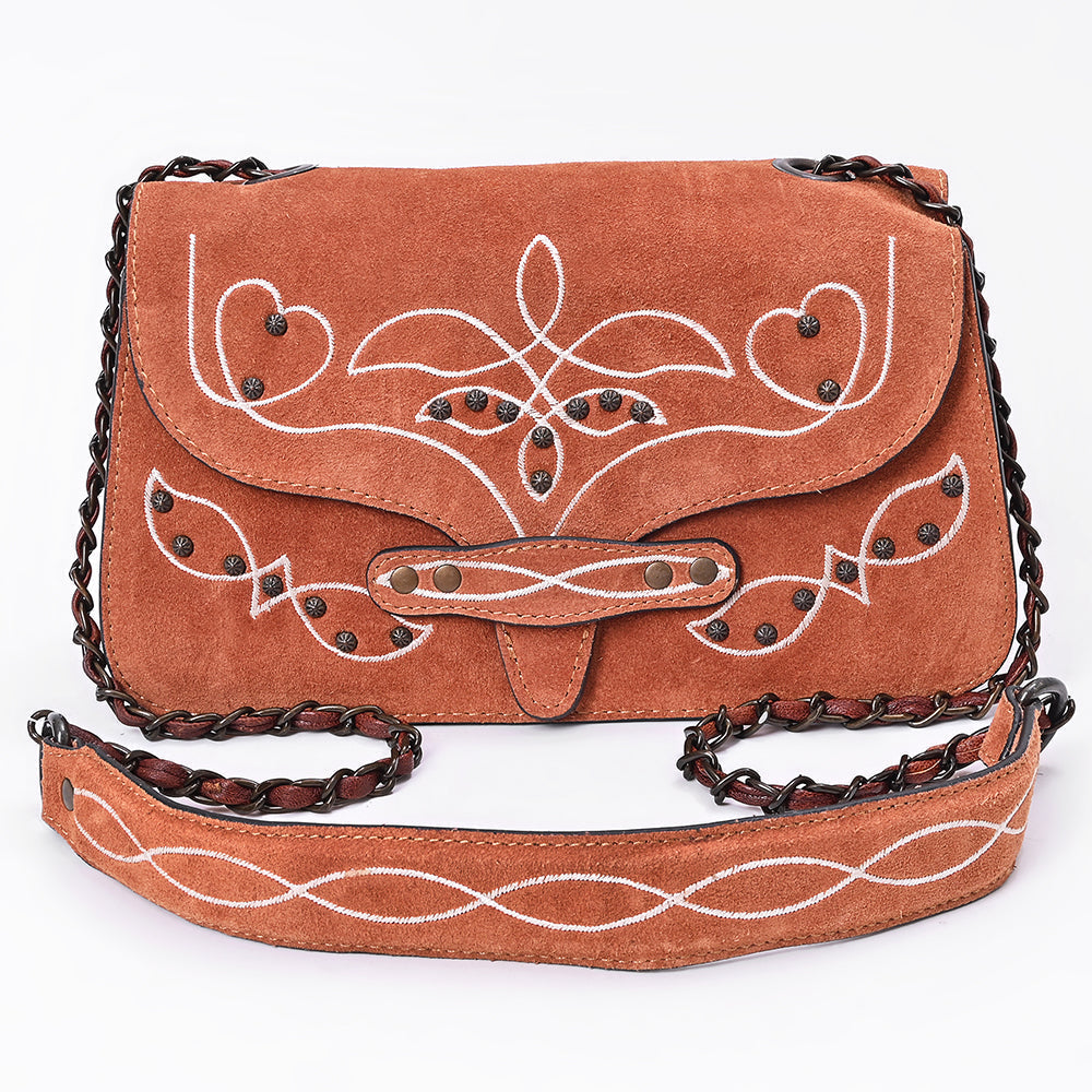 American Darling Women's Crossbody Bag Western Suede Genuine Leather Handbag and Ladies Purse