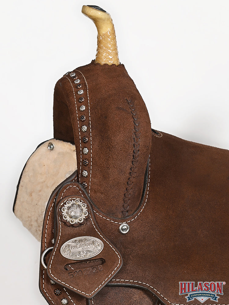 Hilason Western Flex-Tree Barrel & Trail Leather Saddle
