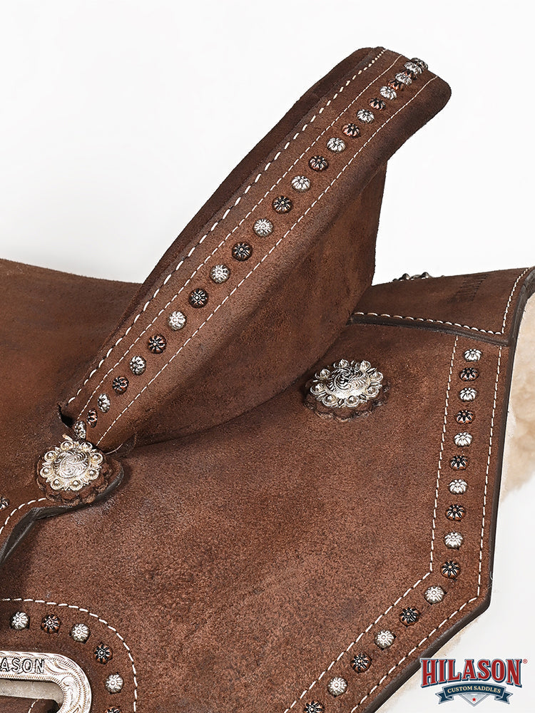 Hilason Western Flex-Tree Barrel & Trail Leather Saddle