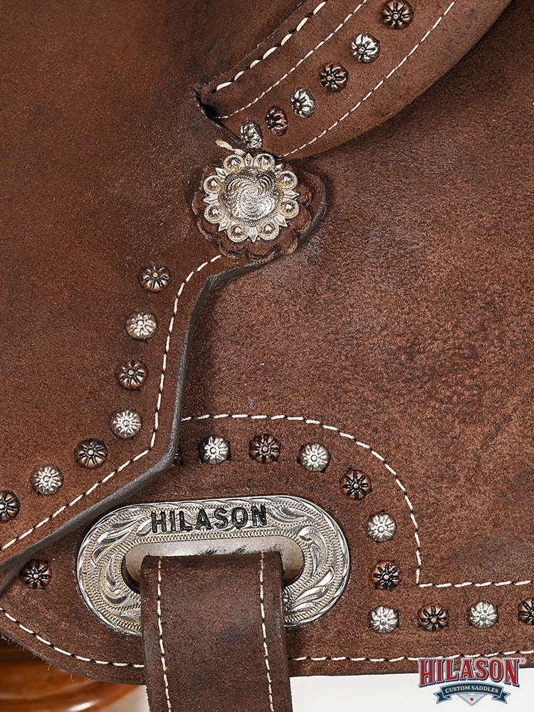 Hilason Western Flex-Tree Barrel & Trail Leather Saddle