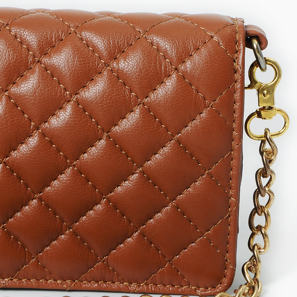 Never Mind Organiser Quilted Vintage Handmade Genuine Cowhide Leather