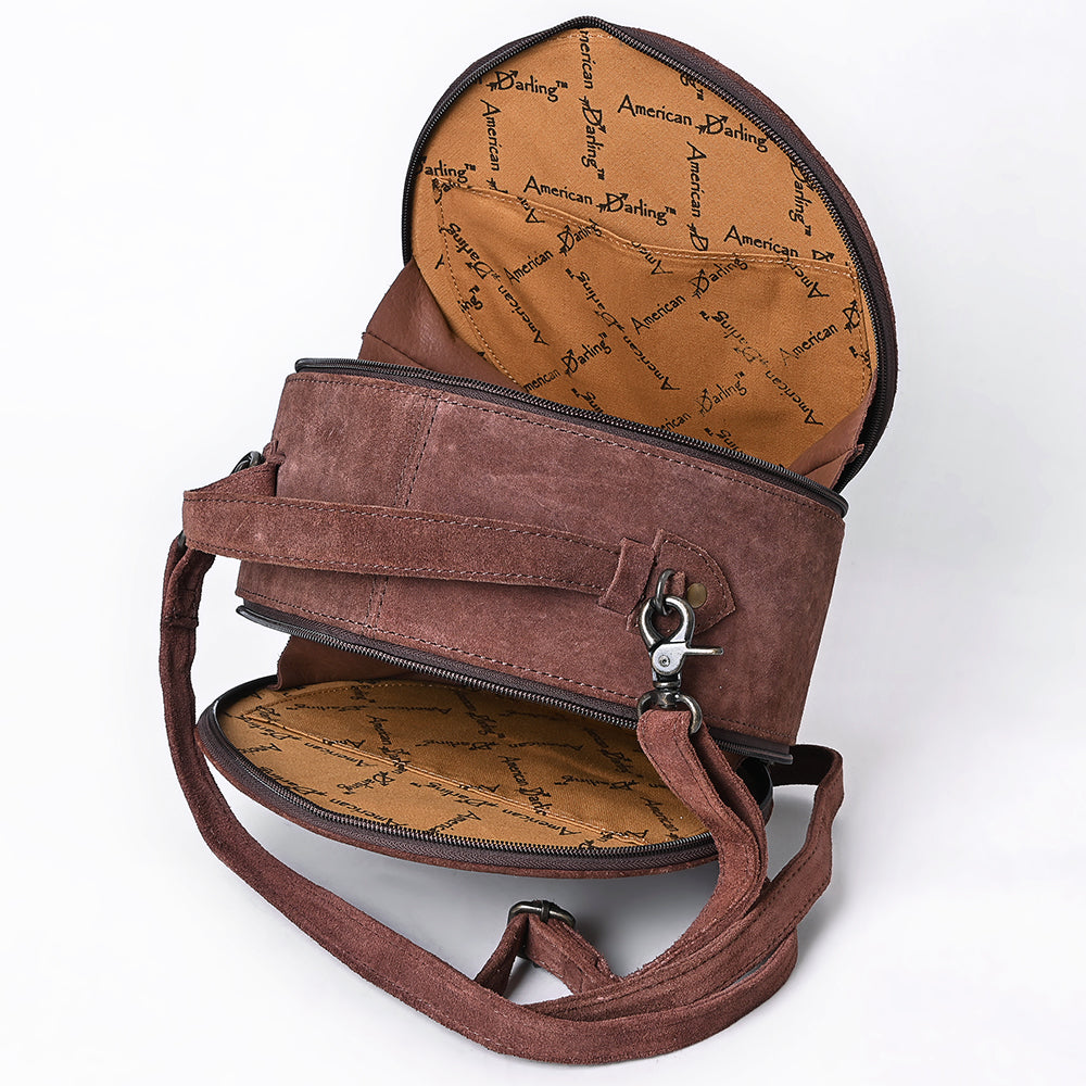 American Darling Canteen Genuine Suede Leather