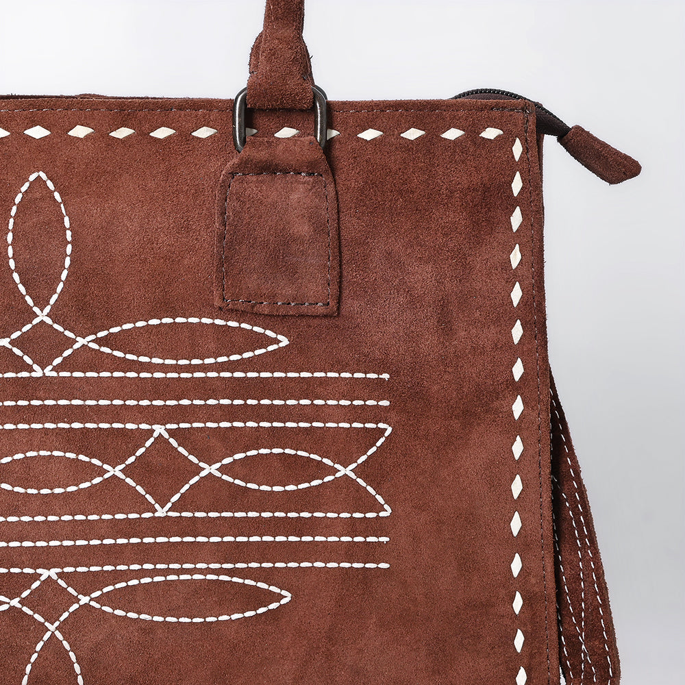 American Darling Tote Genuine Suede Leather