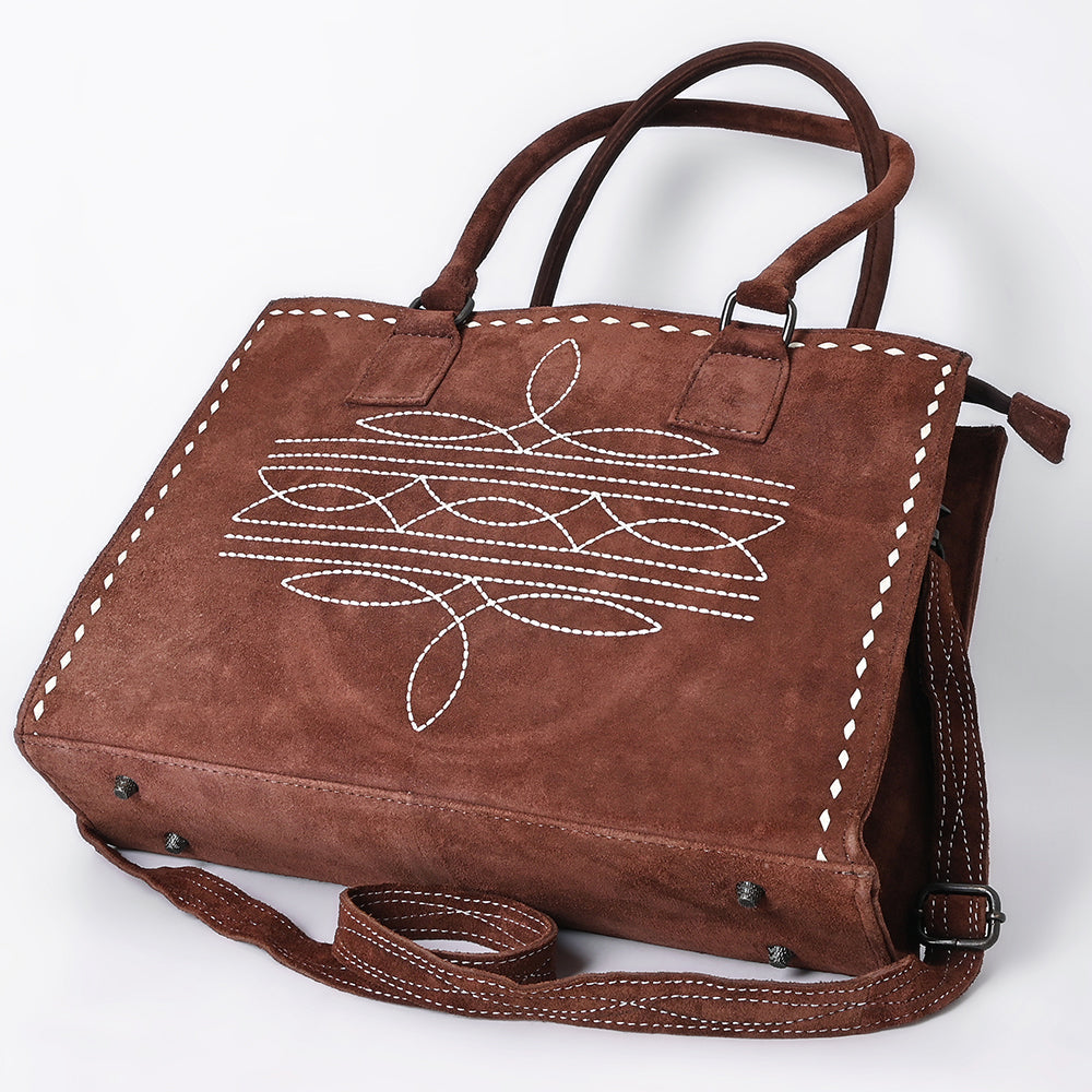 American Darling Tote Genuine Suede Leather