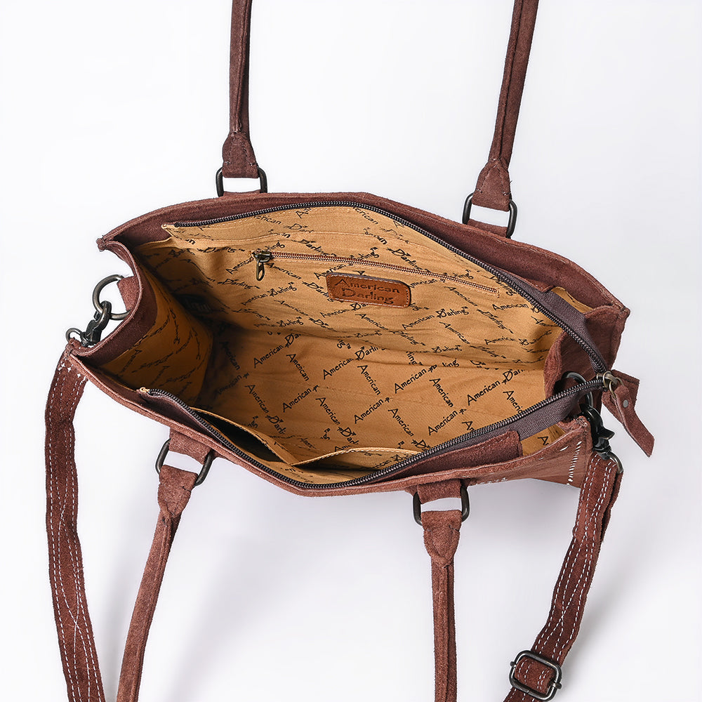 American Darling Tote Genuine Suede Leather