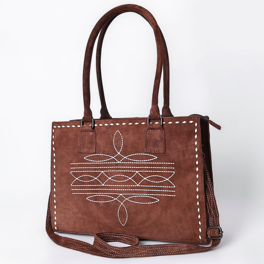 American Darling Tote Genuine Suede Leather
