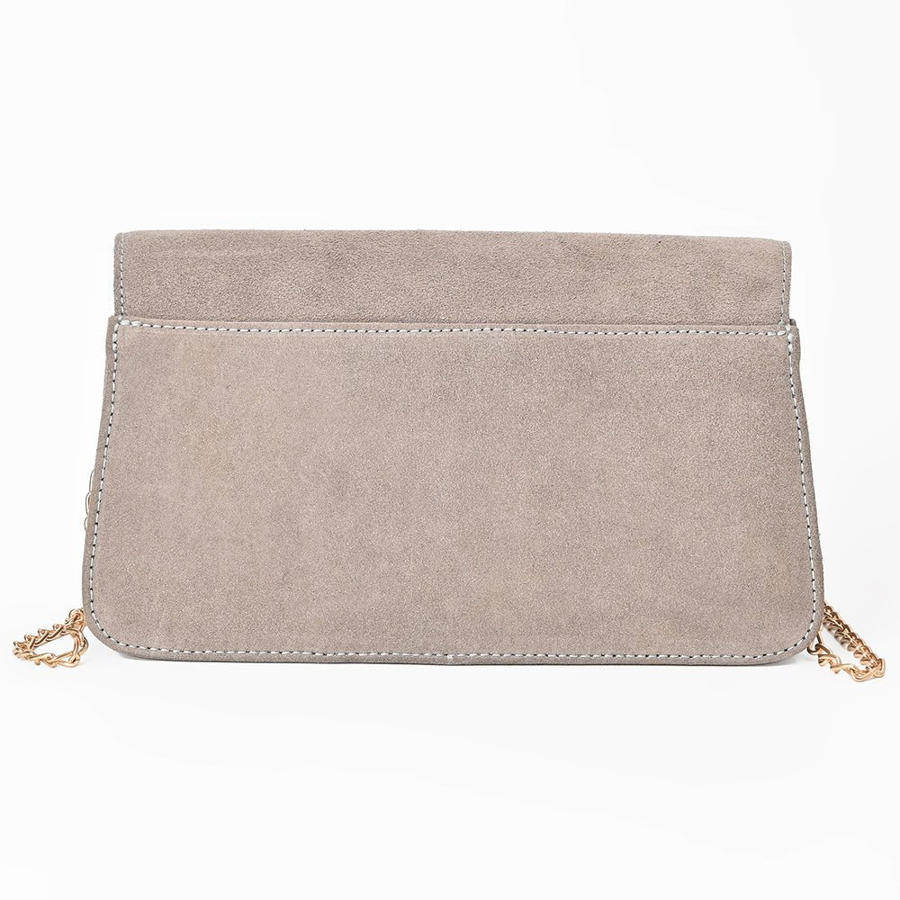 American Darling Rodeo Embroidered Suede Crossbody Bag Cowboy Gold