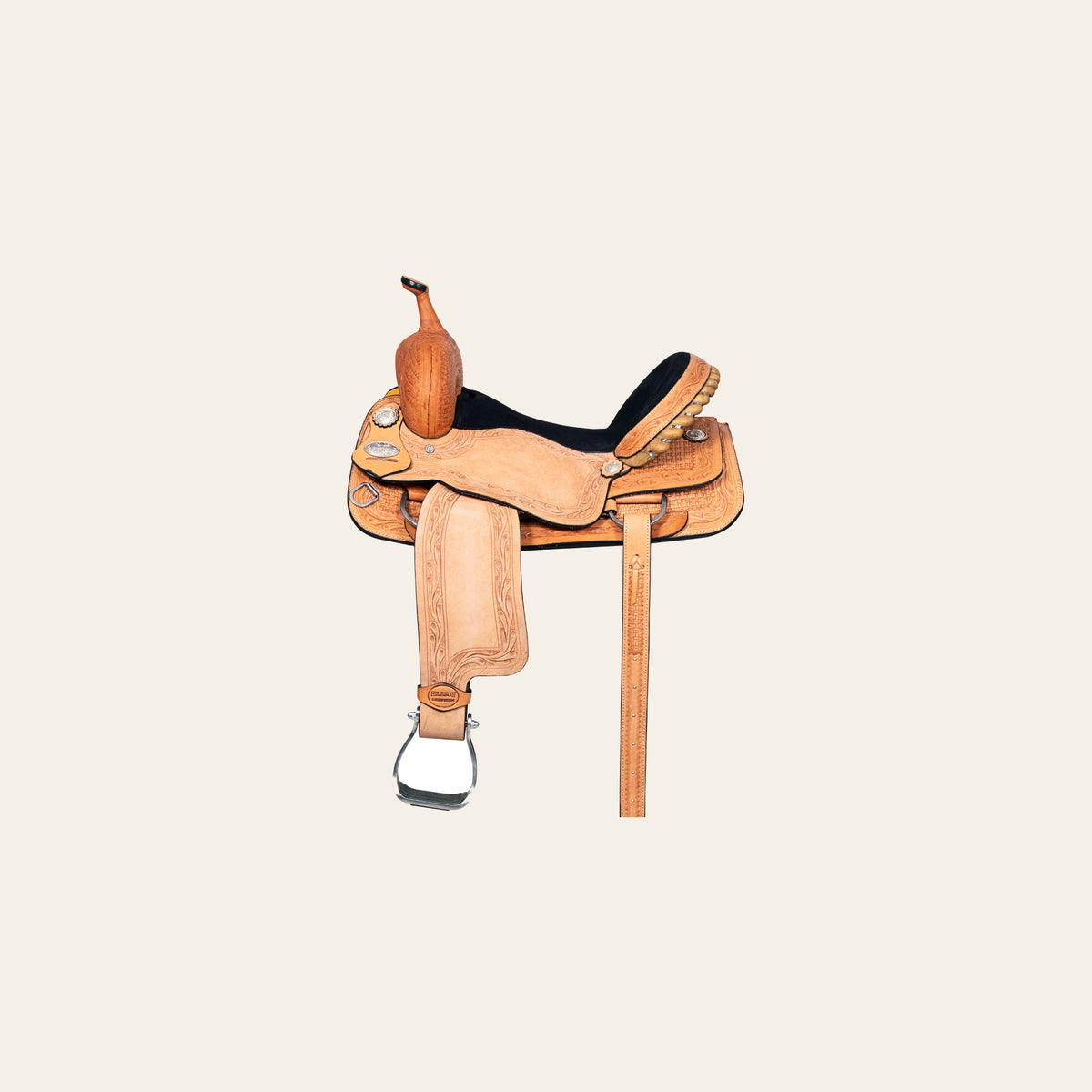 HILASON Western Horse Barrel Racing Saddle Trail Pleasure American Leather | Hand Tooled Wade & Roping For Horses