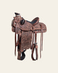 16 In Western Horse Saddle American Leather Wade Ranch Roping Dark Brown Hilason